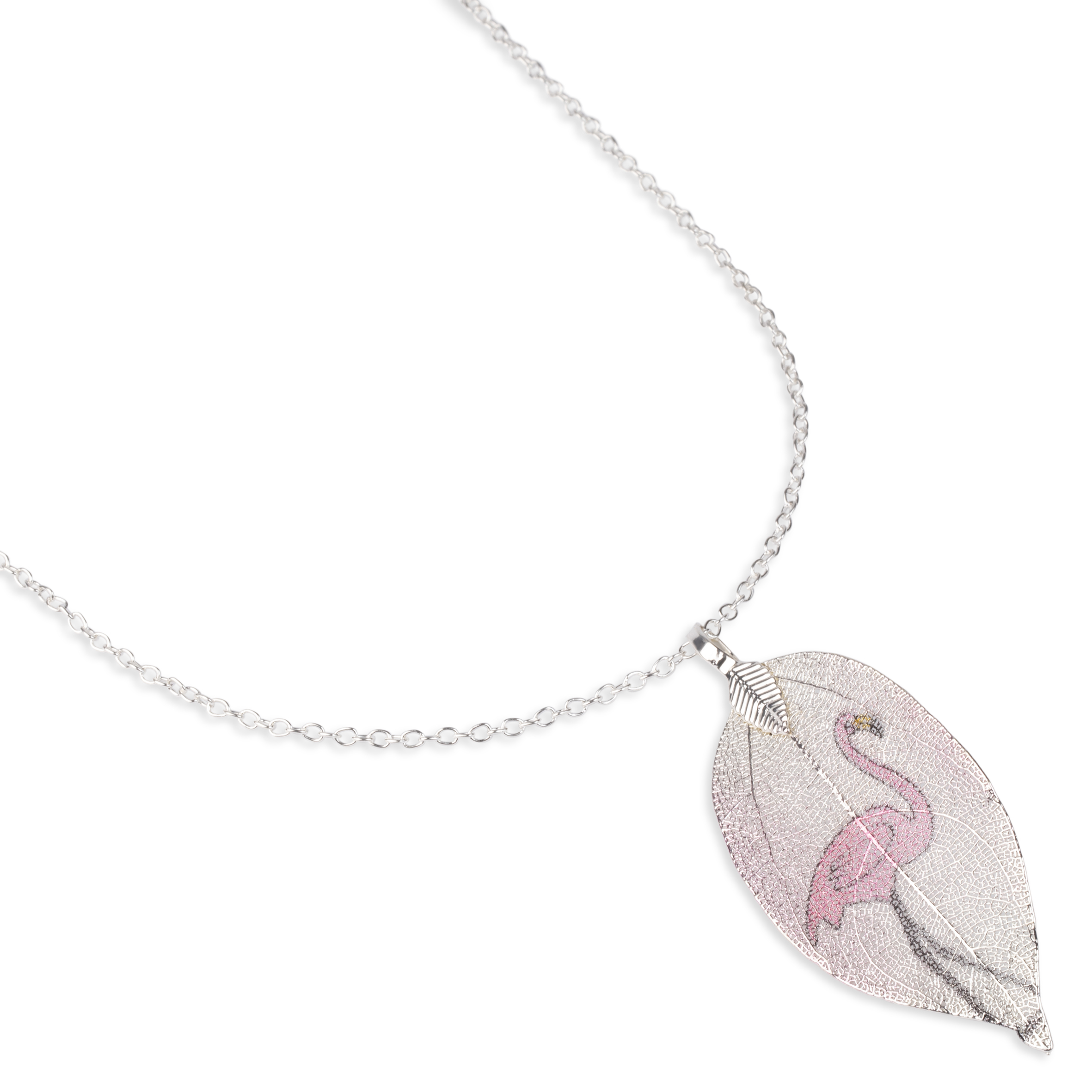 Barnsmycke pfg Stockholm Pearls Kids-Leaf Flamingo Necklace 12004-12