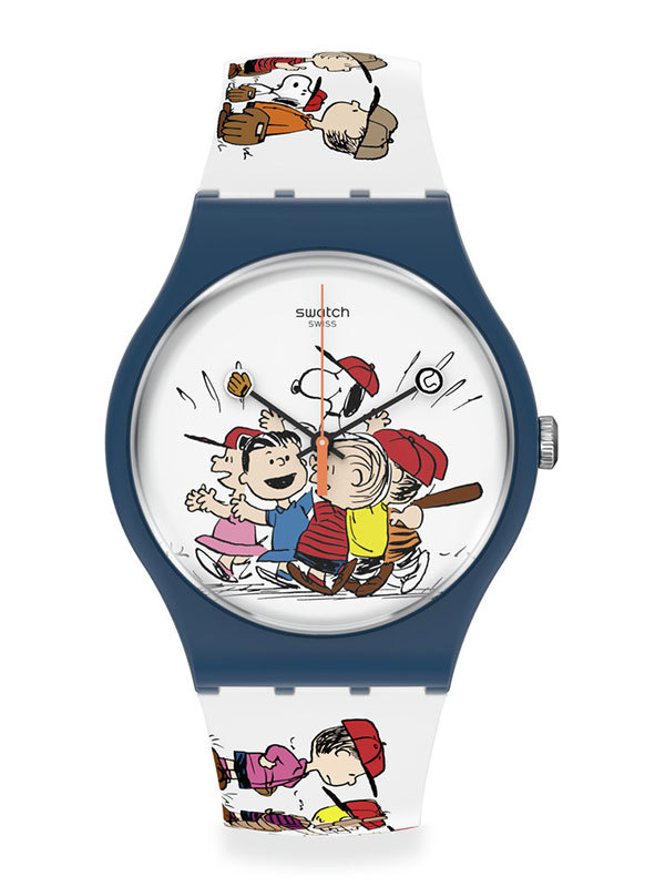 Läs mer om SWATCH Peanuts First Base SO29Z107