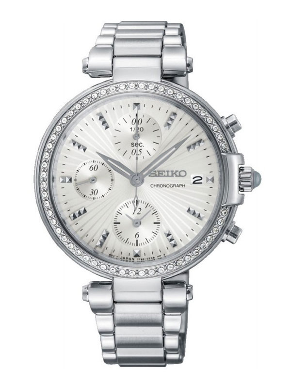 SEIKO Ladies Chronograph 35mm Swarovski SNDV41P1