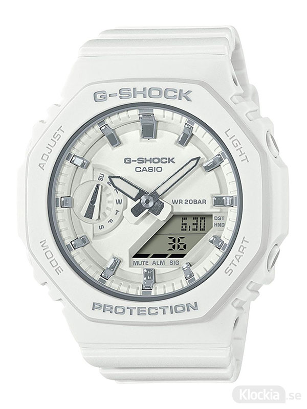 Läs mer om CASIO G-Shock Octagon Series GMA-S2100-7AER Vit klocka