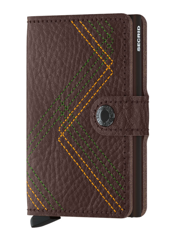 Läs mer om SECRID Miniwallet Stitch Linea Espresso