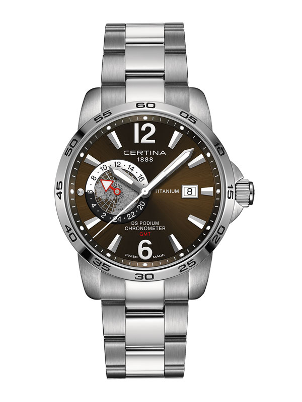 Certina DS Podium Titanium GMT COSC Chronometer C034.455.44.087.00