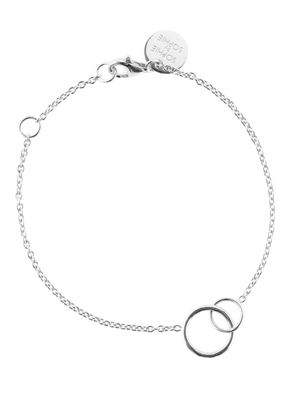SOPHIE by SOPHIE Circle bracelet Rhodium plated silver B1270RHS0-OS