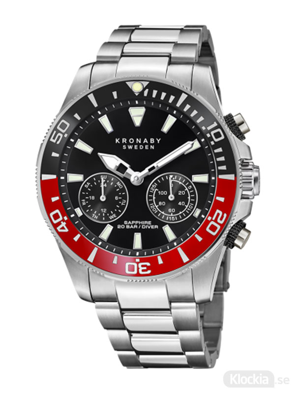 Läs mer om KRONABY Diver 45.5mm S3778/3 - Smartwatch