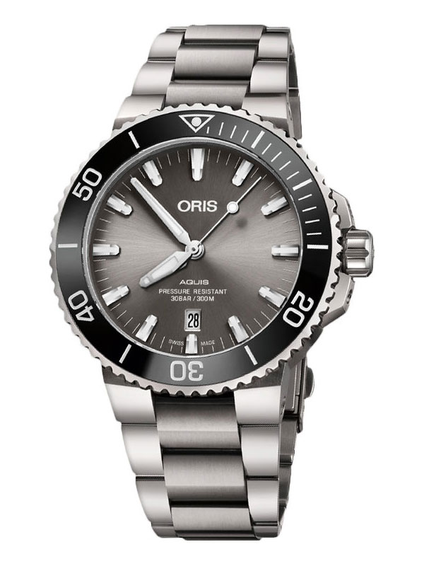 Läs mer om ORIS Aquis Titanium Date 43,5mm 733-7730-7153-07-8-24-15PEB