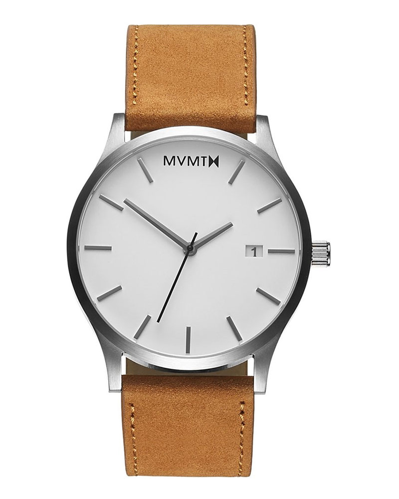 MVMT Classic White Tan 45mm