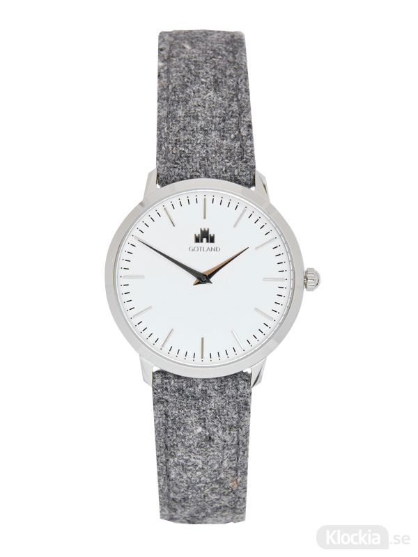 GotlandsKlockan Silver/Vit 33mm