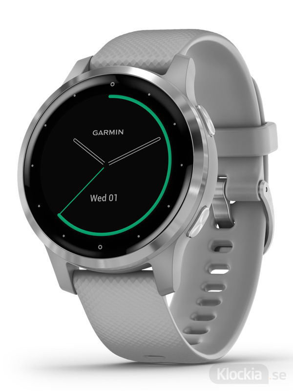 GARMIN vivoactive 4s 40mm - Pudergrå med silverdetaljer
