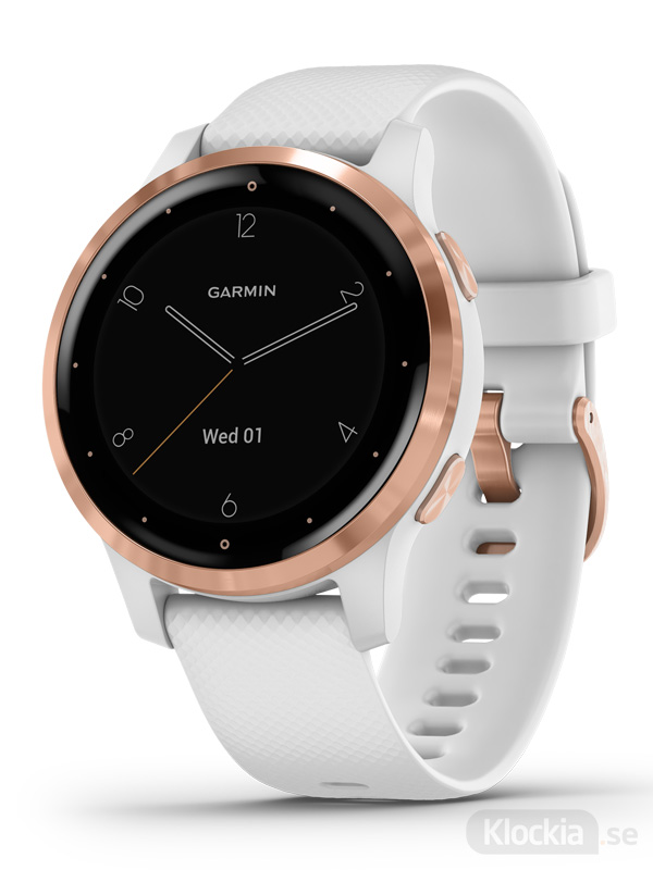 GARMIN vivoactive 4s 40mm - Vit med roséguldfärgade detaljer