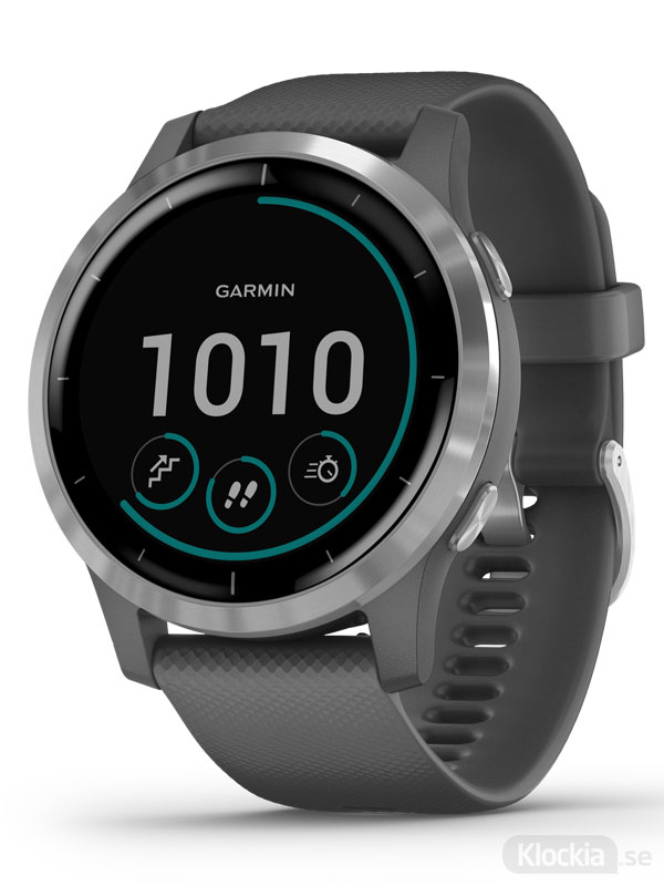 GARMIN vivoactive 4 45mm - Skuggrå med silverdetaljer