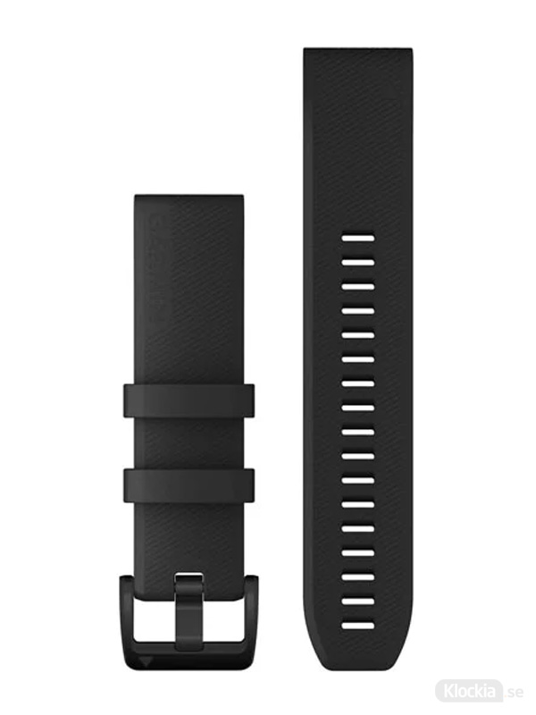 Garmin QuickFit 22mm - Klockarmband, Svart med svarta detaljer i rostfritt stål