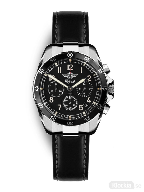 MALM Dalton 2 Black Chronograph 41 Black Officer