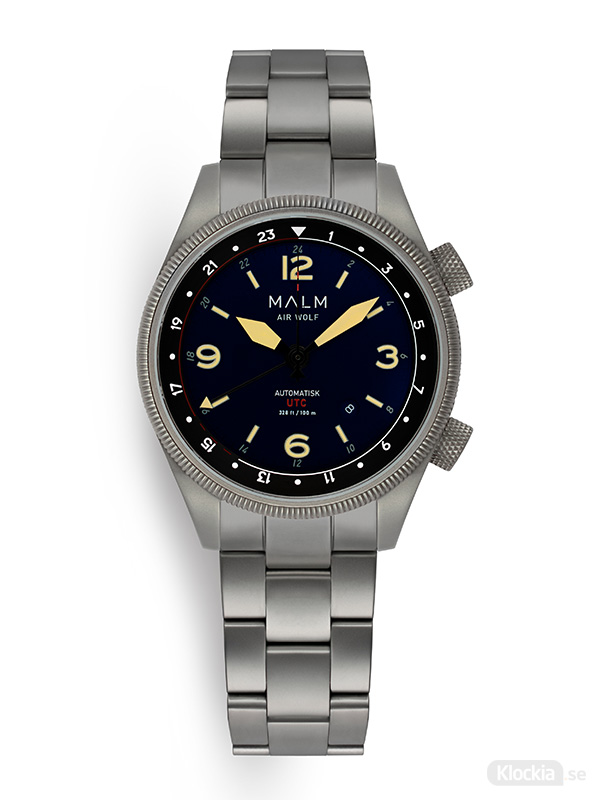 MALM AIR WOLF Silver Dark Blue Classic Bracelet