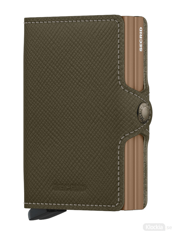 Läs mer om Plånbok SECRID Twinwallet Saffiano Olive