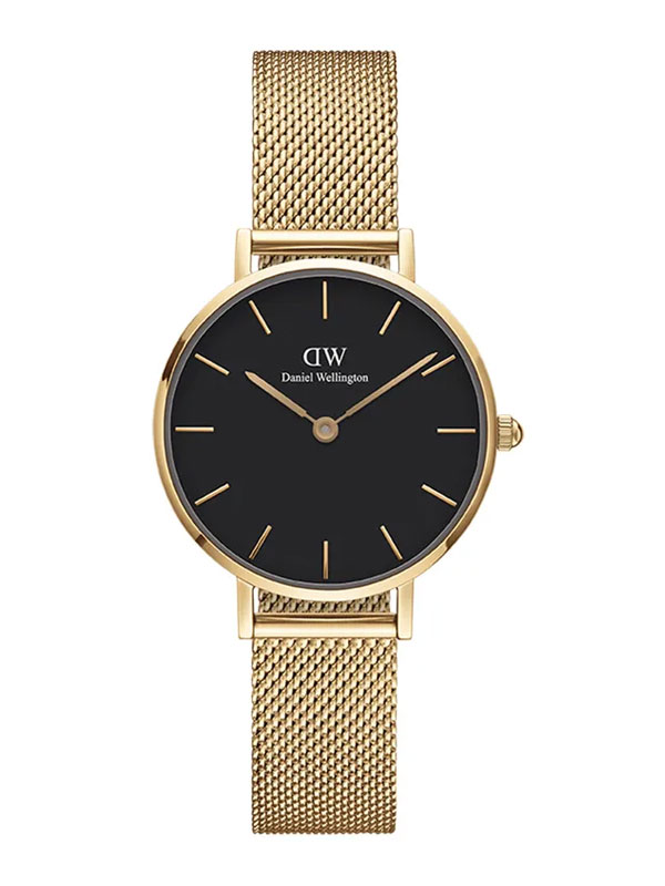 Läs mer om Daniel Wellington Petite Evergold 28mm ADW00100349 - Damklocka