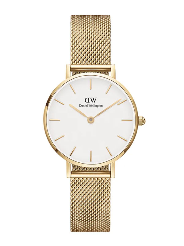 Läs mer om Daniel Wellington Petite Evergold 28mm ADW00100350 - Damklocka