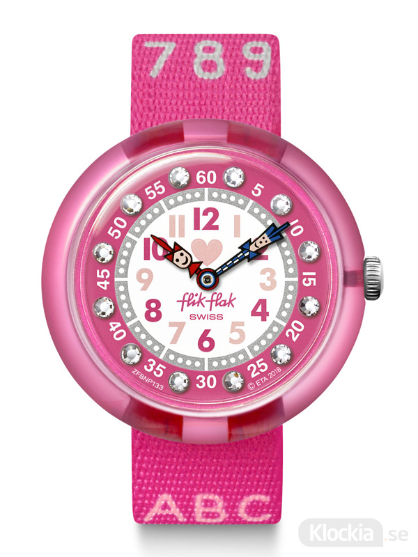 Barnklocka Flik Flak Pink AB34 FBNP133