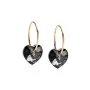 Blomdahl Heart Örhängen Titanium 15-1355-12