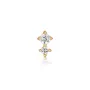 Ania Haie Double Sparkle Barbell Örhängen Single Guldpläterad Silver E035-07G