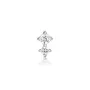 Ania Haie Double Sparkle Barbell Örhängen Silver E035-07H