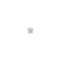 Ania Haie Sparkle Flower Barbell Örhängen Single Silver E035-10H
