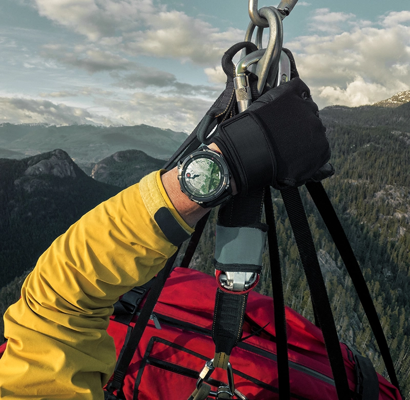 Garmin fenix 8 pro åker helikopter