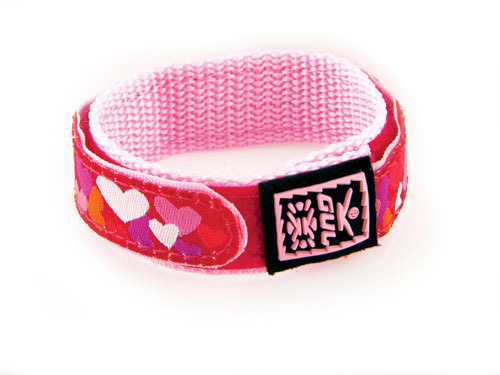 GUL Armband Velcro Heart 16mm Röd/Rosa 443602 Röd/Rosa kardborreband till klockor