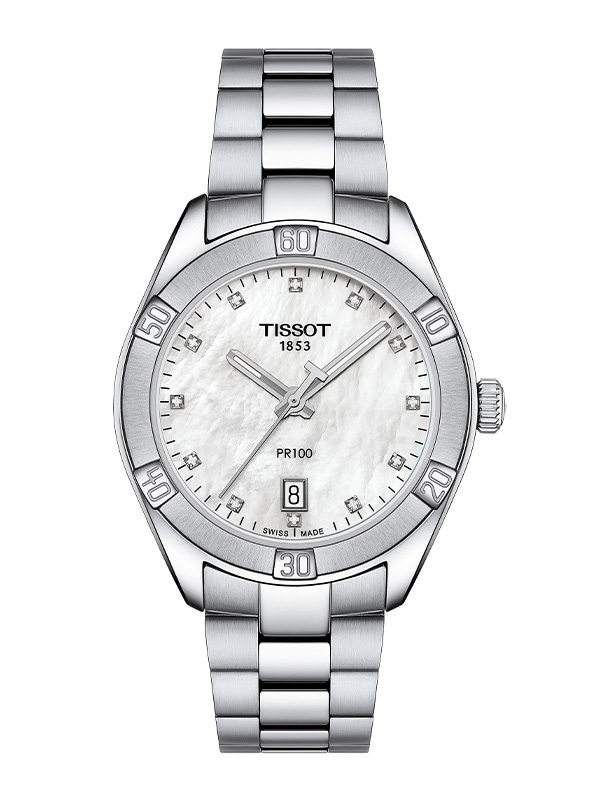 Läs mer om TISSOT PR 100 Sport Chic Diamonds