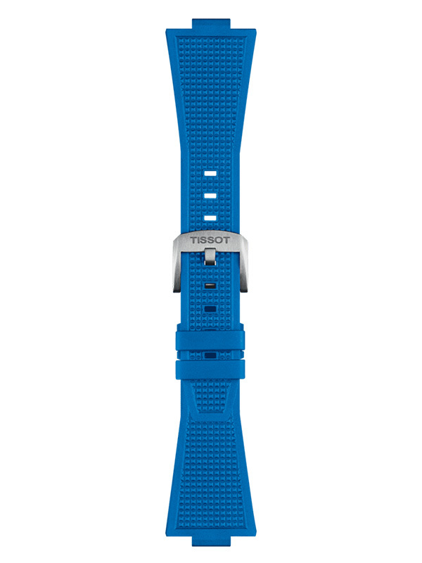 Tissot PRX Armband Gummi Ljusblå T852049577