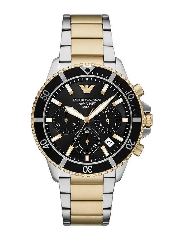 Läs mer om Emporio Armani World Explorer Chrongraph Solar 43mm