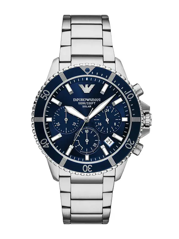 Läs mer om Emporio Armani World Explorer Chrongraph Solar 43mm