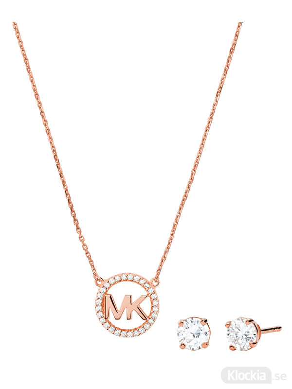 Habitat Citron Champagne Michael Kors Halsband & Örhängen Premium MKC1260AN791 - Damsmycke