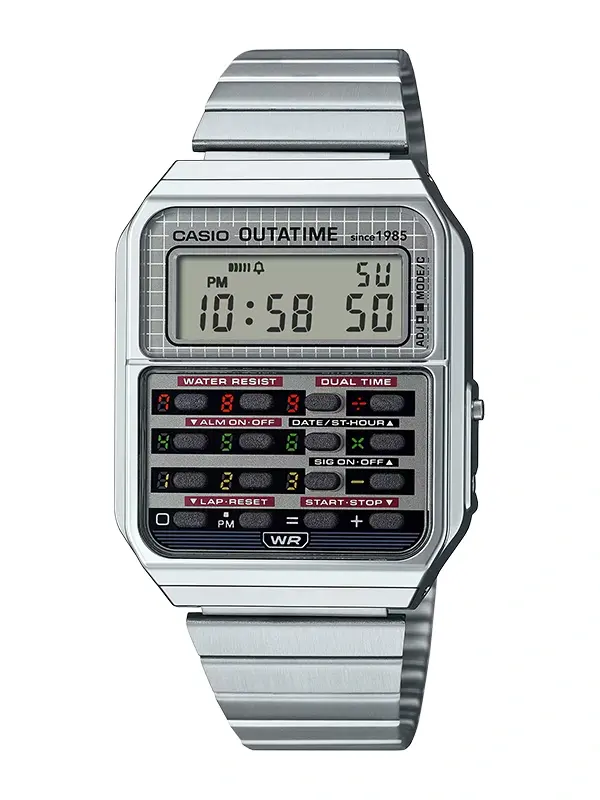 CASIO Vintage Calculator Back to The Future 34.5mm CA-500WEBF-1AER LIMITED EDITION