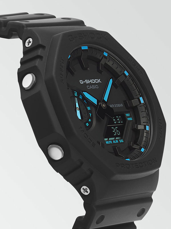 CASIO G-Shock Octagon Series GA-2100-1A2ER Svart G-Shock med analog / digital urverk
