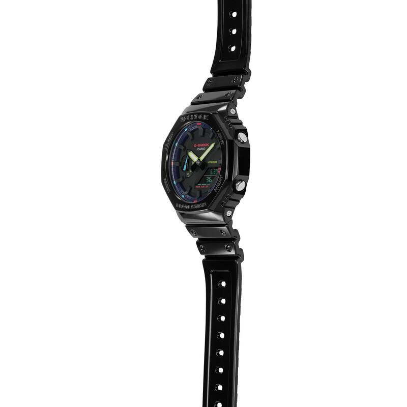CASIO G-Shock Octagon Series GA-2100RGB-1AER Svart G-Shock med analog / digital urverk