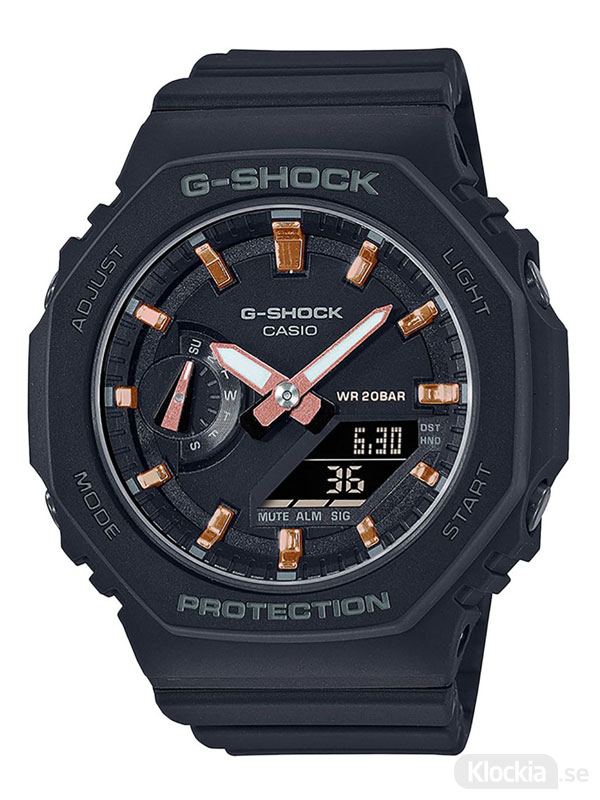 CASIO G-Shock GMA-S2100-1AER Svart G-Shock med analog och digitalt urverk