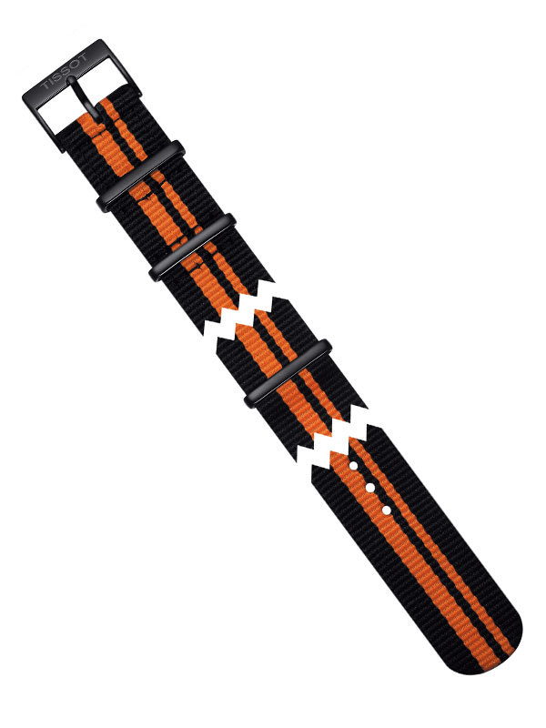 Tissot Quickster Svart/Orange Syntetarmband 19mm T604036896