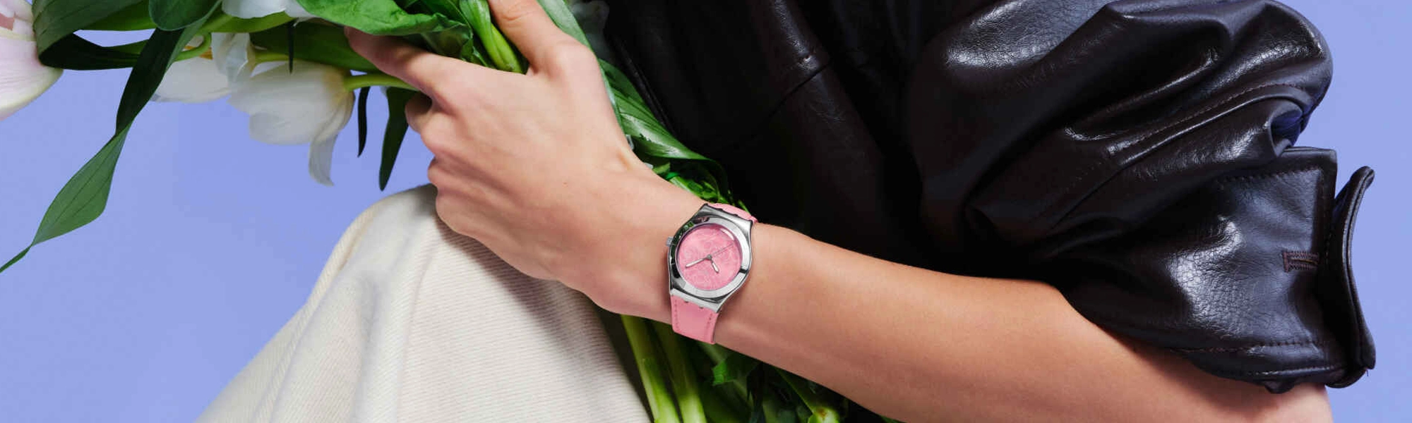 Swatch damklockor i storlek upp till 33mm