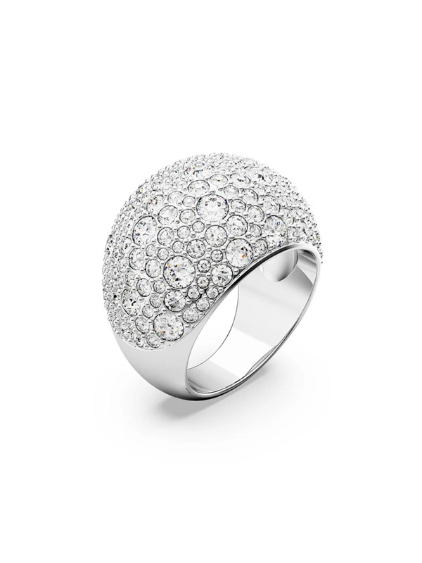 Swarovski Ring Luna 17mm - Silver 5666182 Måne, Vit, Rodiumpläterad