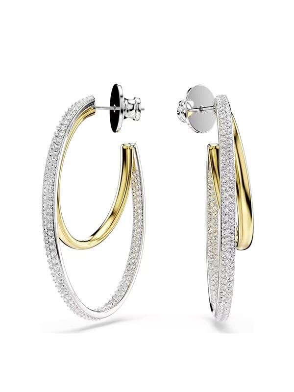 Läs mer om Swarovski Örhängen Hyperbola - Silver/Guld