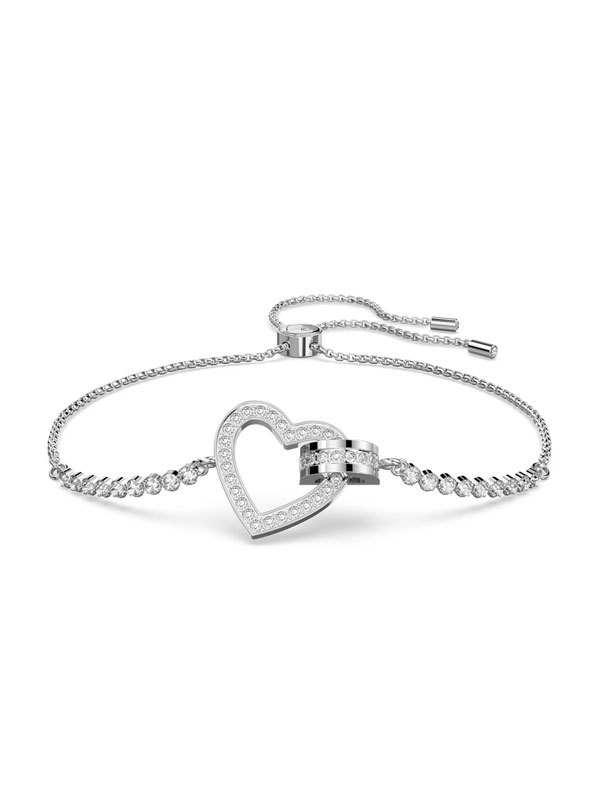 Swarovski Armband Lovely Silver 5636447 Silverfärgat armband med sammankopplade hjärta och cirkeldesign