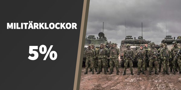 Militärklockor 5%