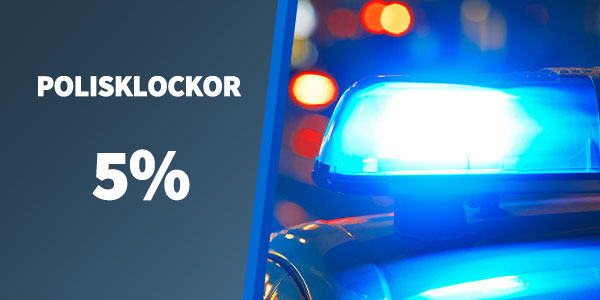 Polisklockor 5%