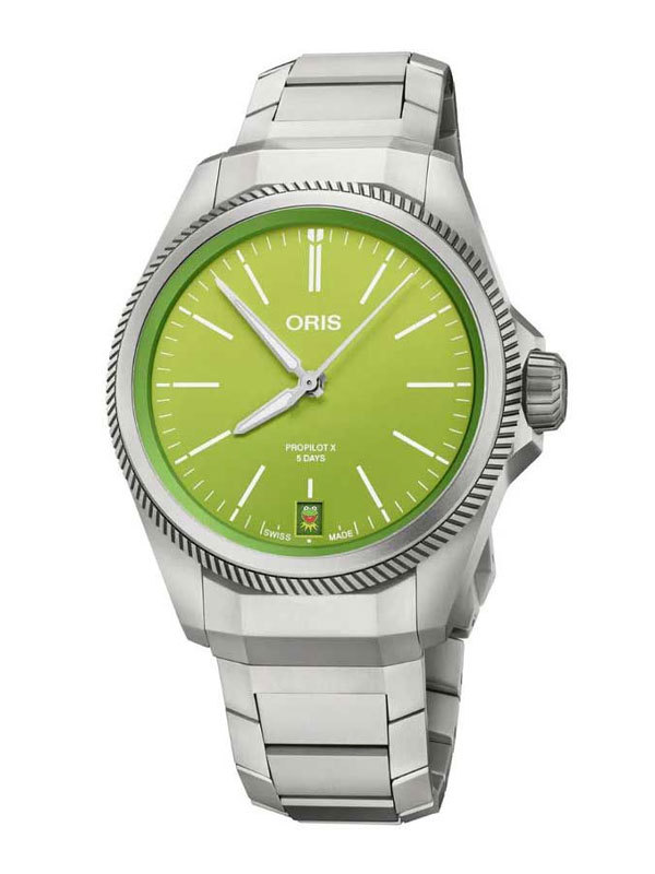 Läs mer om ORIS Propilot X Kermit Edition 39mm