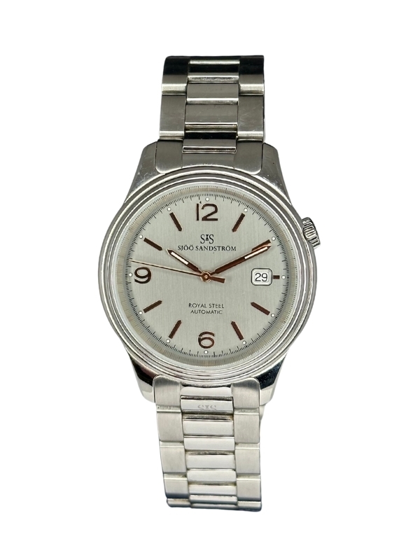 En bild på Sjöö Sandström Royal Steel Classic 41mm,  som du kan beställa online hos klockia.se till snabb leverans och bra pris.