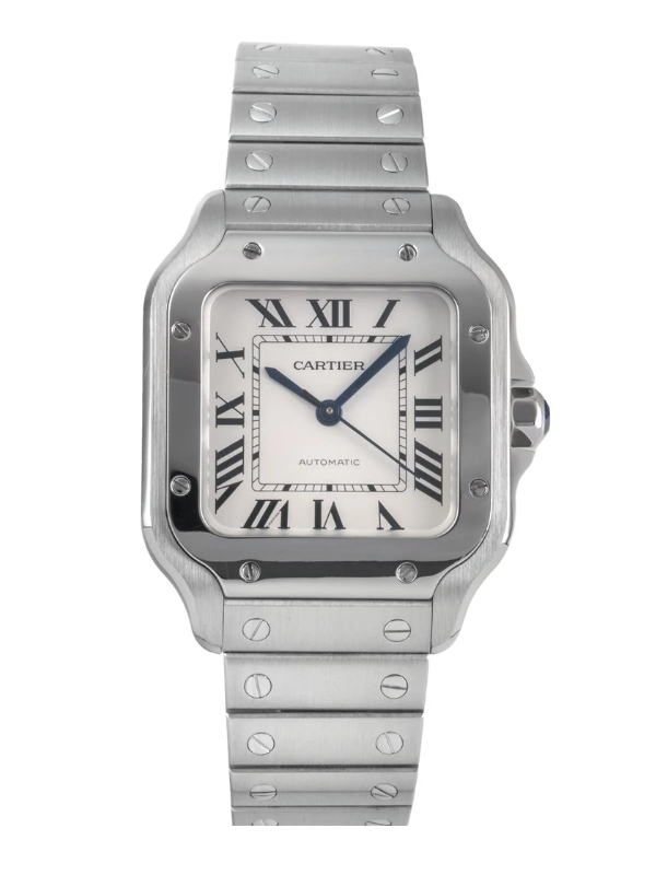 En bild på Cartier Santos,  som du kan beställa online hos klockia.se till snabb leverans och bra pris.
