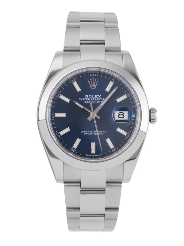 En bild på Rolex Datejust 126300,  som du kan beställa online hos klockia.se till snabb leverans och bra pris.