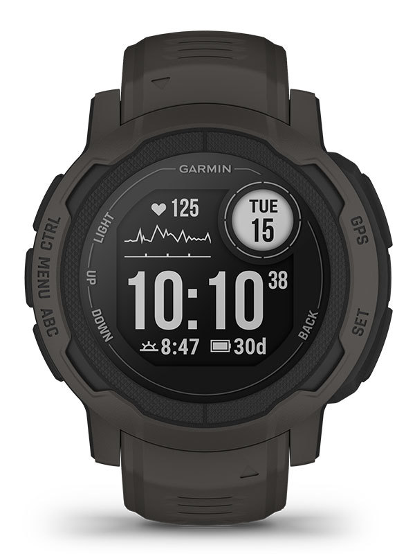 Garmin Instinct 2 Graphite 010-02626-00 Robust smartwatch med GPS och pulsmätning