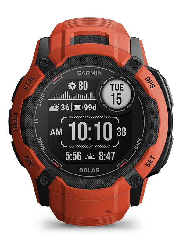 GARMIN Instinct 2X Solar Röd