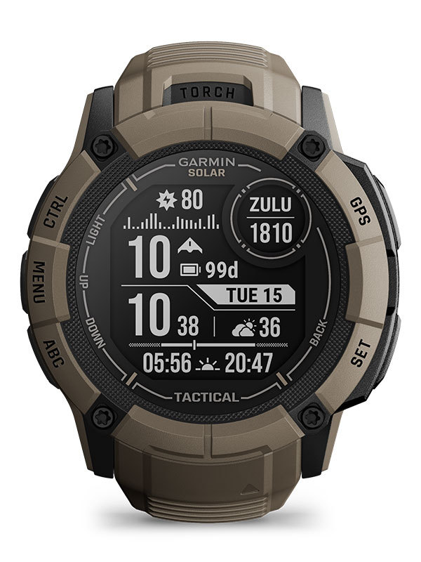 Läs mer om GARMIN Instinct 2X Solar Tactical Edition Coyote Tan